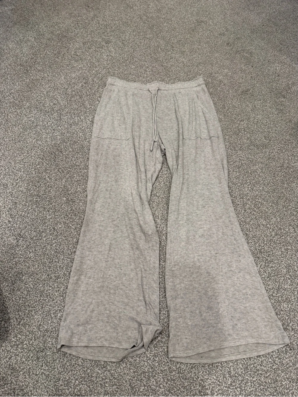 stars above Gray Wide-Leg Knit Lounge Pants for Women